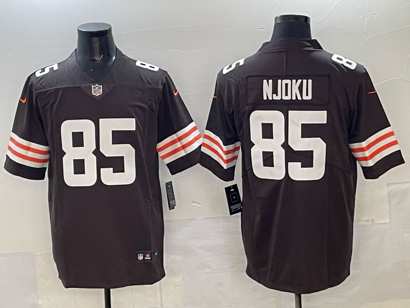 Men 2025 Cleveland Browns #85 Njoku brown Nike Limited NFL Jersey 004->cleveland browns->NFL Jersey